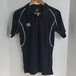 Canterbury Women's Classic Dry Sports Polo Black Size S NWT